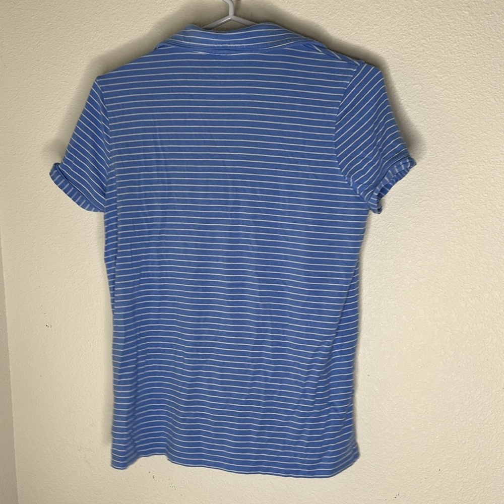 Vineyard Vines Short Sleeve Modal Button Blue/White Striped Top Size XXS - Picture 4 of 5
